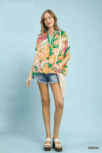 Umgee Abstract Print Oversized Top 100100532931198 47 Affordable Fashion Under $100 Jerry's Apparel 