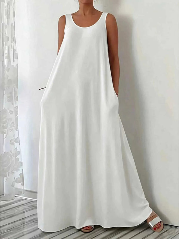 Sleeveless Maxi Dress with Pockets 100100390424798 34 Affordable Fashion Under $100 Jerry's Apparel 