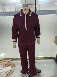 Striped Half Zip Top and Pants Set 101001673461092 67 Gifts for Her Jerry's Apparel 