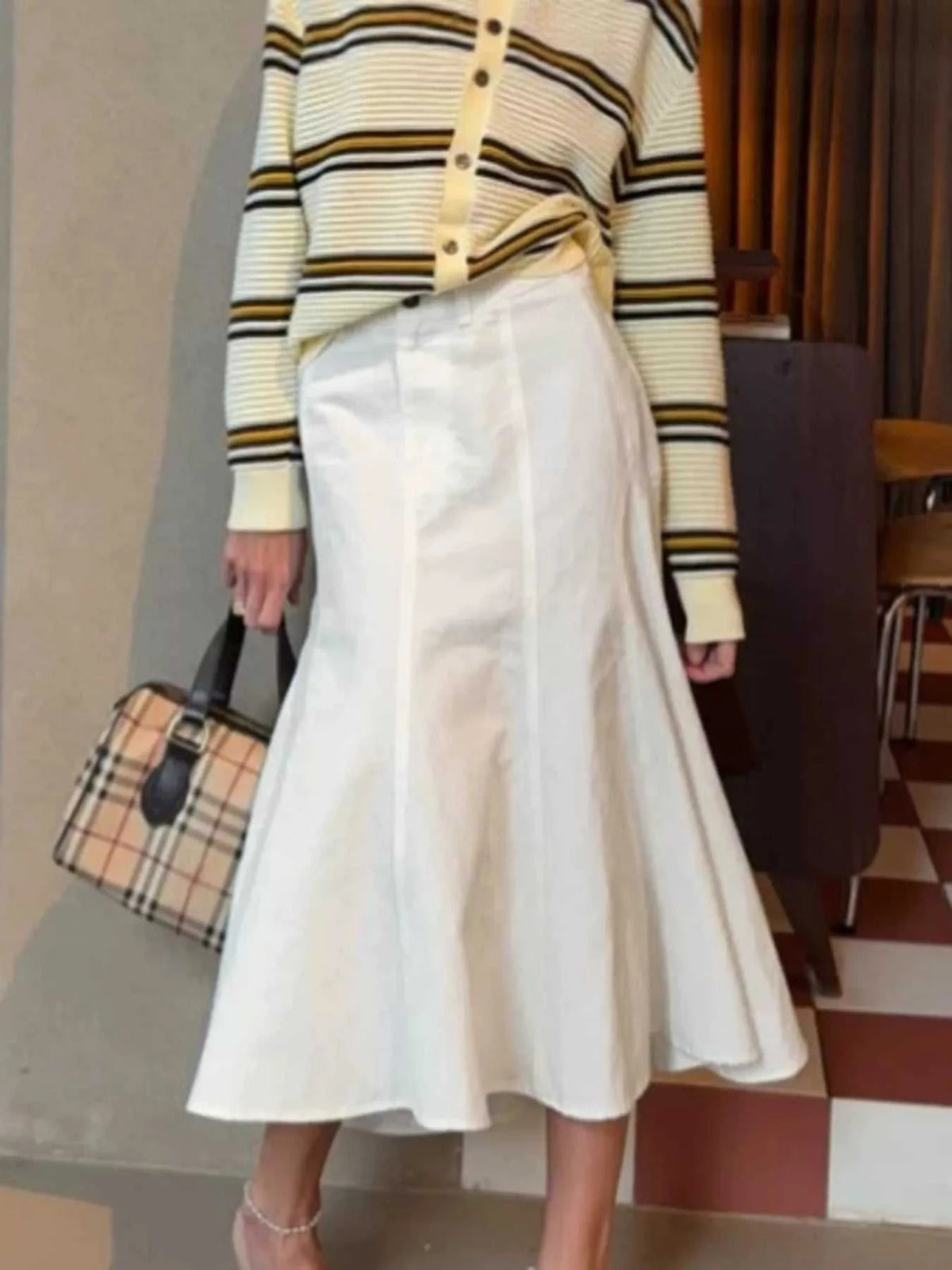High-Waisted Mermaid Midi Skirt 100100952703759 71 Affordable Fashion Under $100 Jerry's Apparel 