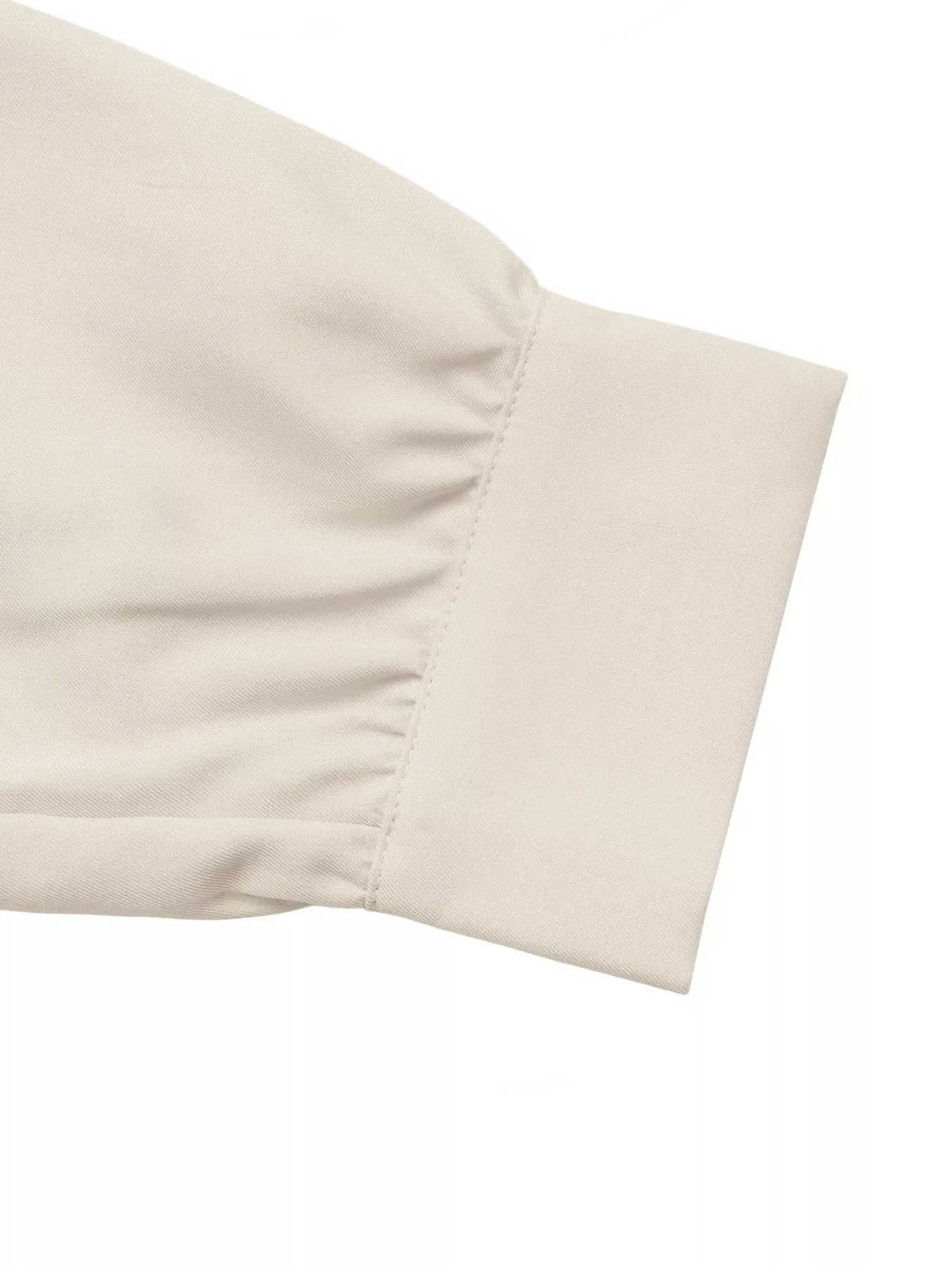 Ruched Button-Up Peplum Shirt 100100541347107 46 Affordable Fashion Under $100 Jerry's Apparel 