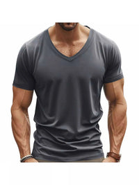 Men's Full Size Slim Fit V-Neck Basic T-Shirt Plus Size 100400784270679 24 Affordable Fashion Under $100 Jerry's Apparel 