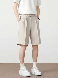 Men's Full Size Pleated Detail Loose Fit Shorts Plus Size 100400679377148 31 Affordable Fashion Under $100 Jerry's Apparel 