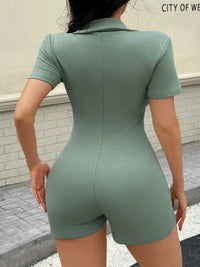 Ribbed Bodycon Short Sleeve Romper 100100118521886 37 Affordable Fashion Under $100 Jerry's Apparel 