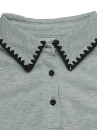 Polo Collar Dropped Shoulder Sweatshirt 101001325916897 37 Affordable Fashion Under $100 Jerry's Apparel 