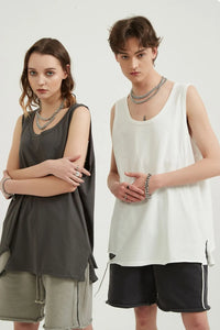 Men's Round Neck Wide Strap Tank