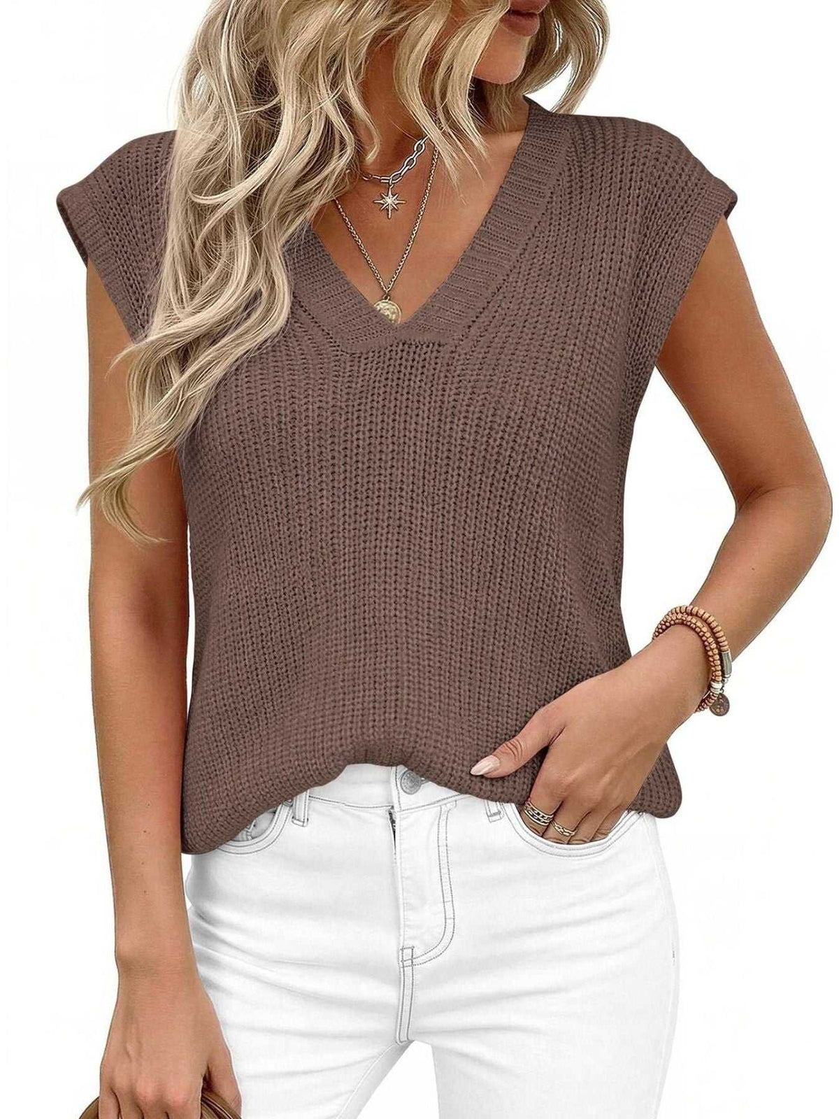 V-Neck Sweater Vest 100100981725445 37 Affordable Fashion Under $100 Jerry's Apparel 