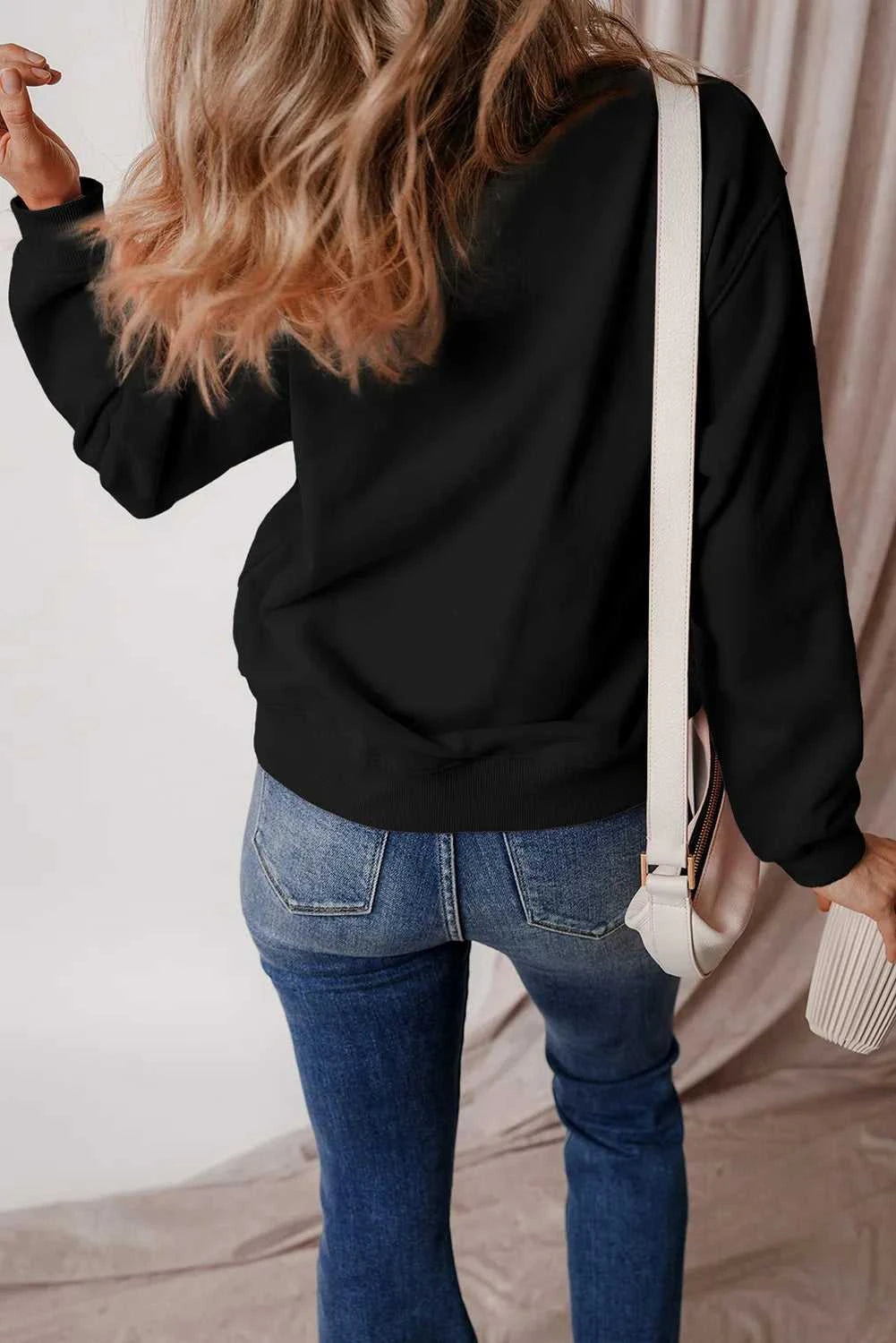 Jack-O'-Lantern Round Neck Long Sleeve Sweatshirt 100100693471251 50 Women's Holiday Apparel Jerry's Apparel 