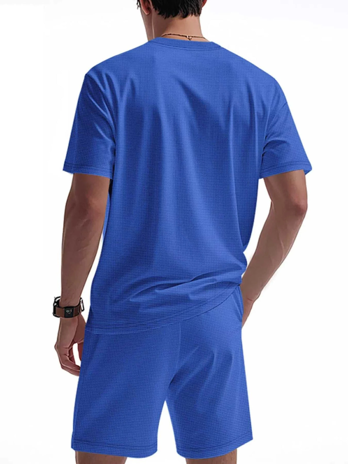 Men's Full Size Casual Striped Short Sleeve T-Shirt and Shorts Set Plus Size 100400924014862 31 Affordable Fashion Under $100 Jerry's Apparel 