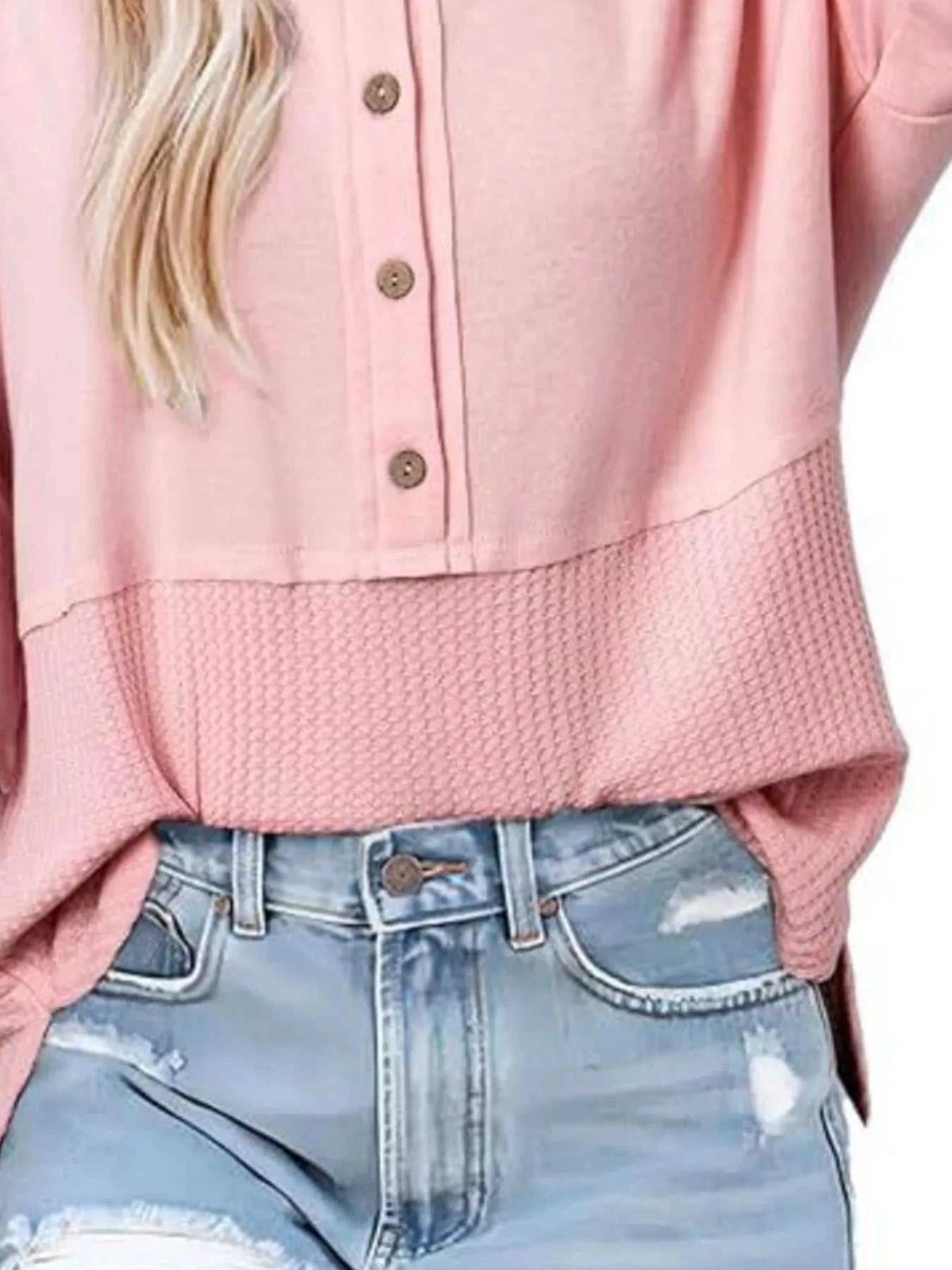 Button Detail Texture Knit T-Shirt 100100489140397 26 Affordable Fashion Under $100 Jerry's Apparel 