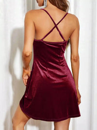 Velvet Cowl Neck Spaghetti Strap Bodycon Dress 101001312371264 29 Affordable Fashion Under $100 Jerry's Apparel 