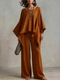 Full Size V-Neck Top and Pants Set Plus Size 100100054936187 40 Affordable Fashion Under $100 Jerry's Apparel 