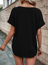 Full Size Decor Button Short Sleeve T-Shirt Plus Size 100100492662512 24 Affordable Fashion Under $100 Jerry's Apparel 