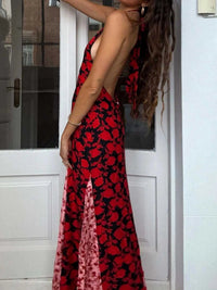 Backless Halter Neck Polka Dot Maxi Dress 100100575321282 35 Affordable Fashion Under $100 Jerry's Apparel 