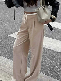 Wide-Leg Pants with Drawstring Waist 100100937812964 39 Affordable Fashion Under $100 Jerry's Apparel 