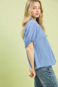 Umgee Cotton Gauze Ruffle Top 100100108951573 51 Affordable Fashion Under $100 Jerry's Apparel 