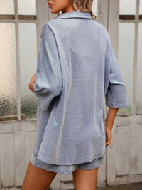 Textured Shirt and Shorts Set 100100159367823 54 Affordable Fashion Under $100 Jerry's Apparel 