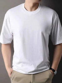 Men's Full Size Round Neck Short Sleeve T-Shirt Plus Size 100400234255514 36 Affordable Fashion Under $100 Jerry's Apparel 
