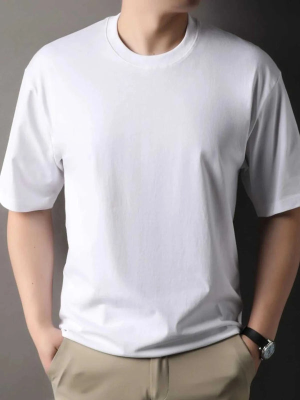 Men's Full Size Round Neck Short Sleeve T-Shirt Plus Size 100400234255514 36 Affordable Fashion Under $100 Jerry's Apparel 