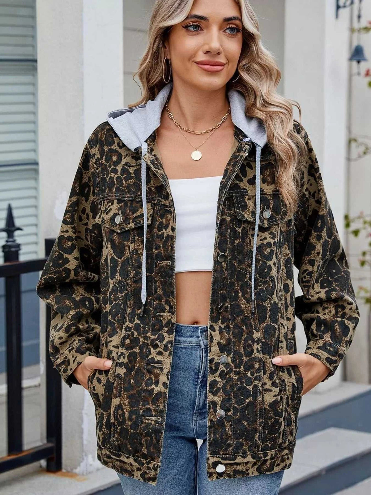 Button Up Long Sleeve Denim Jacket 100100316291883 79 Affordable Fashion Under $100 Jerry's Apparel 