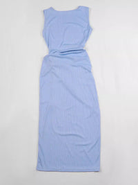 Sleeveless Cut-Out Ruched High-Slit Bodycon Dress 101001792800742 33 Gifts for Her Jerry's Apparel 
