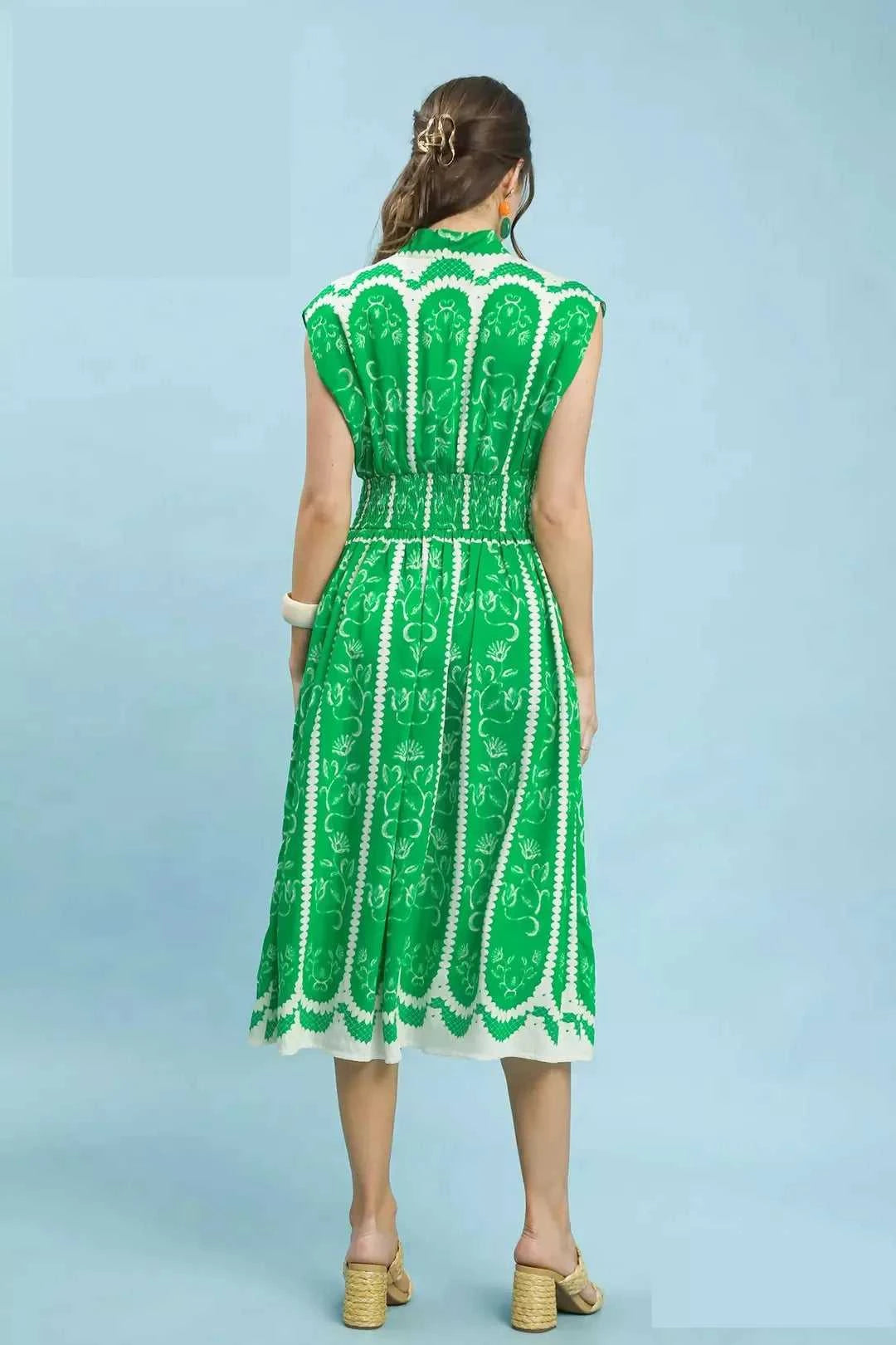 Umgee Sleeveless Smocked Midi Dress 100100099871201 62 Affordable Fashion Under $100 Jerry's Apparel 