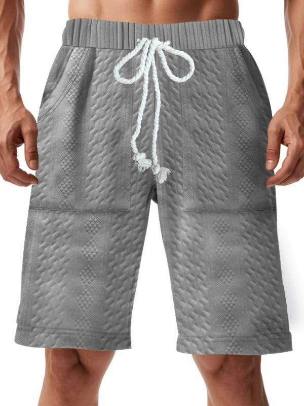 Men's Full Size Texture Drawstring Shorts Plus Size 100400880734003 36 Affordable Fashion Under $100 Jerry's Apparel 