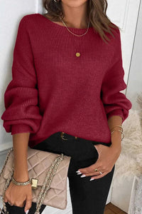 Ribbed Knit Ribbon Knot Backless Drop Shoulder Sweater 100100241929655 56 Affordable Fashion Under $100 Jerry's Apparel 