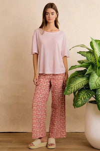 BiBi Solid Jersey Relaxed Fit Short Sleeves Pocket Top 100100500271339 29 Affordable Fashion Under $100 Jerry's Apparel 