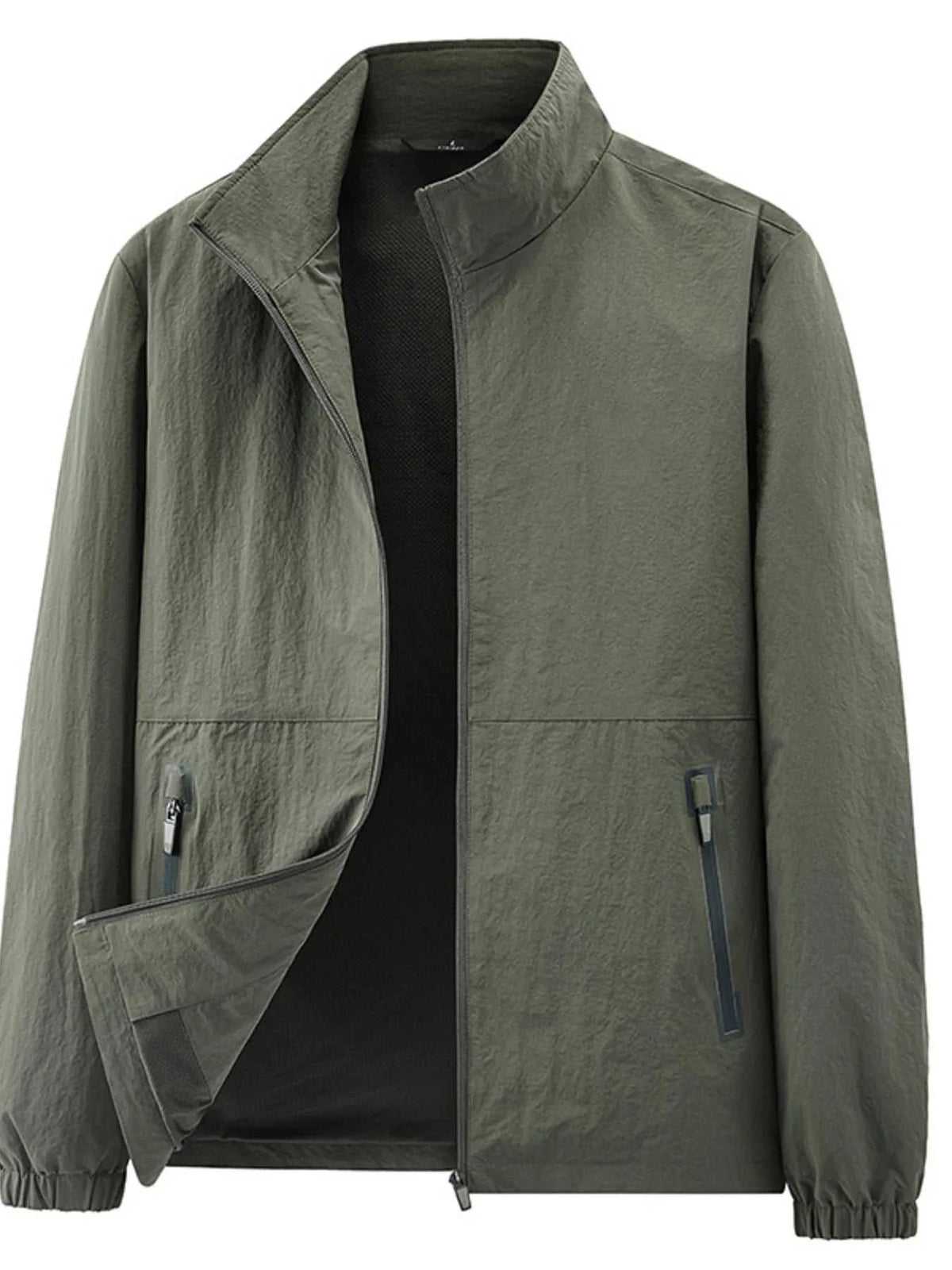 Men's Plus Size Zip Up Long Sleeve Jacket 100400232521161 77 Affordable Fashion Under $100 Jerry's Apparel 