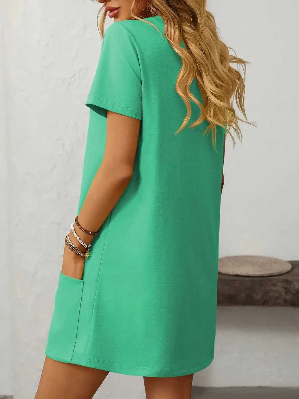 Mandy Square Neck Short Sleeve Mini Dress 100100588511470 24 Affordable Fashion Under $100 Jerry's Apparel 