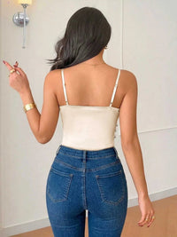 Ruched Spaghetti Strap Bodysuit 100100627858304 30 Affordable Fashion Under $100 Jerry's Apparel 