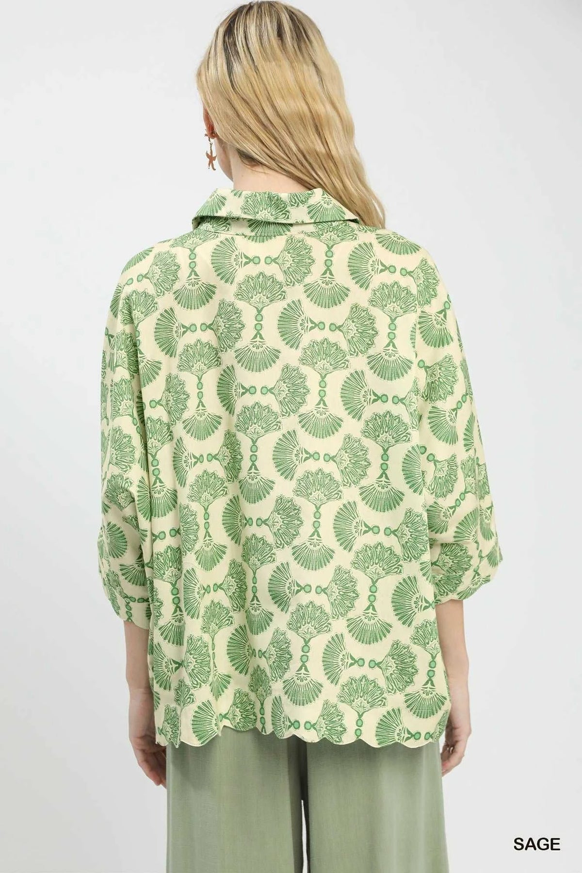 Umgee Printed Button Down Shirt 100100977401221 55 Affordable Fashion Under $100 Jerry's Apparel 