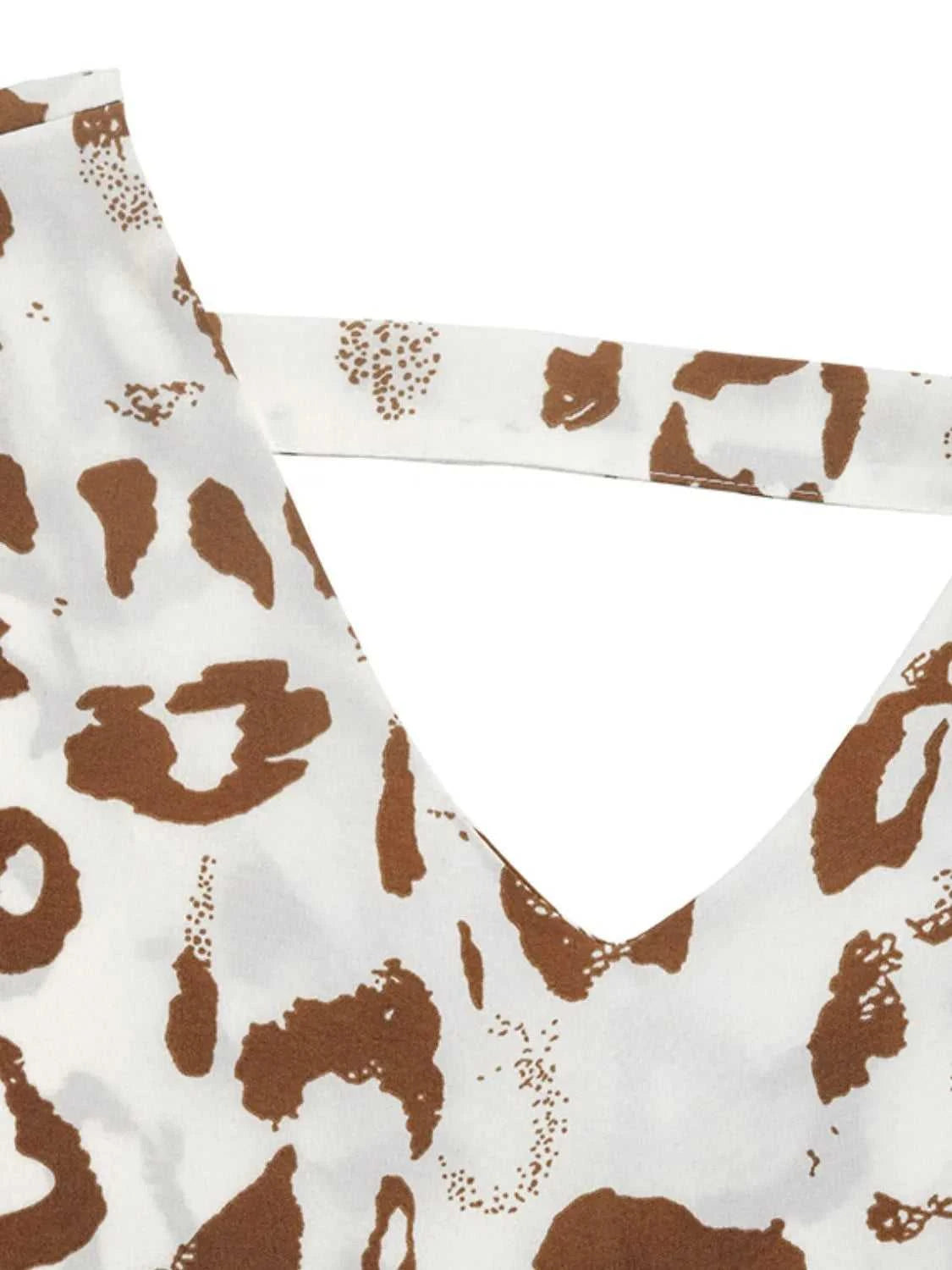 Leopard V-Neck Half Sleeve Blouse 100100146041001 20 Affordable Fashion Under $100 Jerry's Apparel 