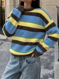 Striped Dropped Shoulder Sweater 100100450556705 57 Affordable Fashion Under $100 Jerry's Apparel 