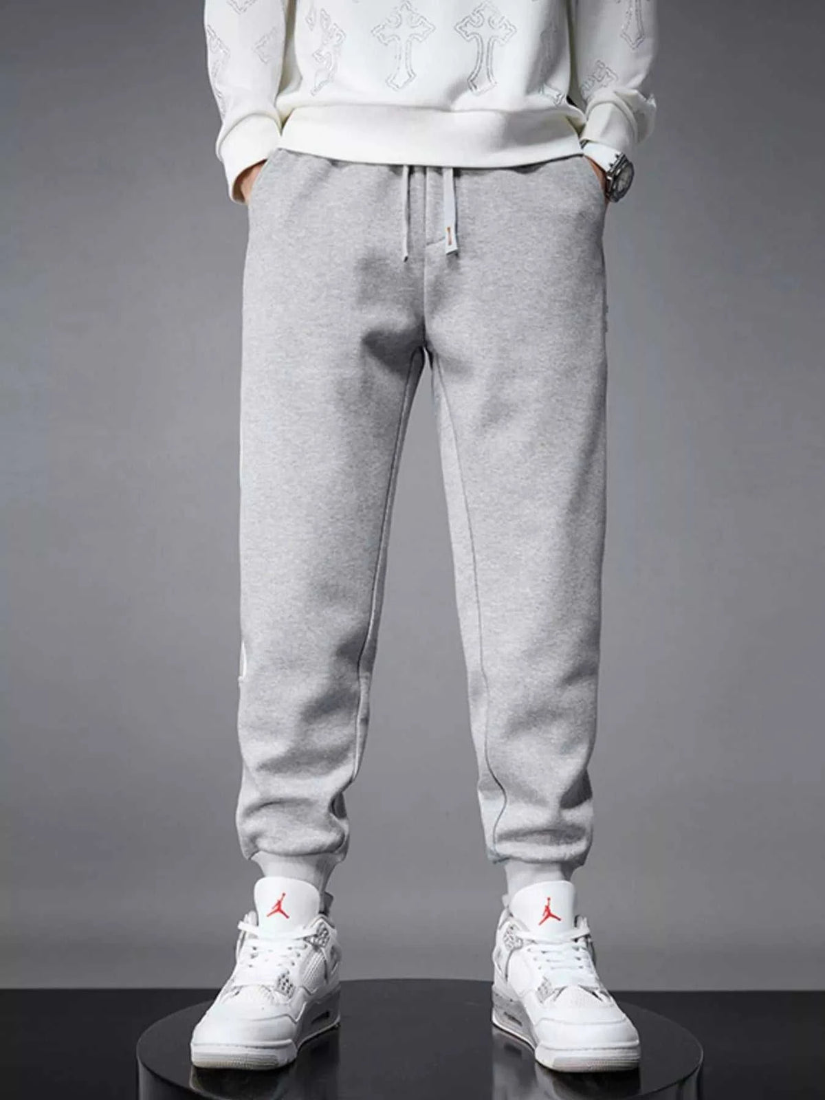 Men's Side Striped Drawstring Joggers 100400454027412 98 Affordable Fashion Under $100 Jerry's Apparel 