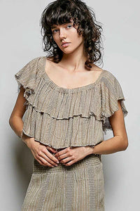 POL Off-Shoulder Ruffle Crop Top 100100498841884 45 Affordable Fashion Under $100 Jerry's Apparel 