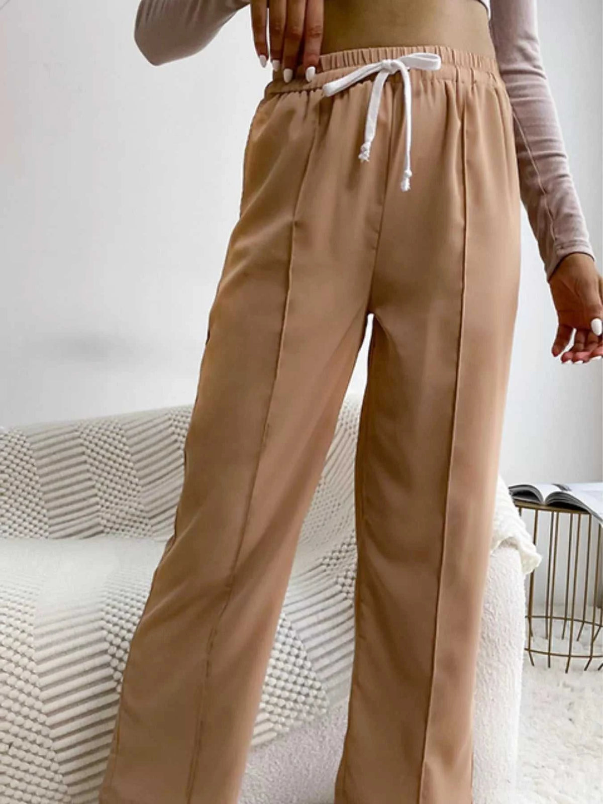 Wide Leg Drawstring Casual Pants 100100572321063 27 Affordable Fashion Under $100 Jerry's Apparel 