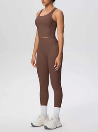 Scoop Neck Tank and High-Waisted Leggings Active Set 101006388543899 85 Affordable Fashion Under $100 Jerry's Apparel 