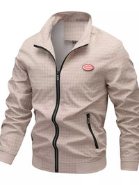 Men's Plus Size Plaid Lightweight Zip-Up Jacket 100400758025131 54 Affordable Fashion Under $100 Jerry's Apparel 