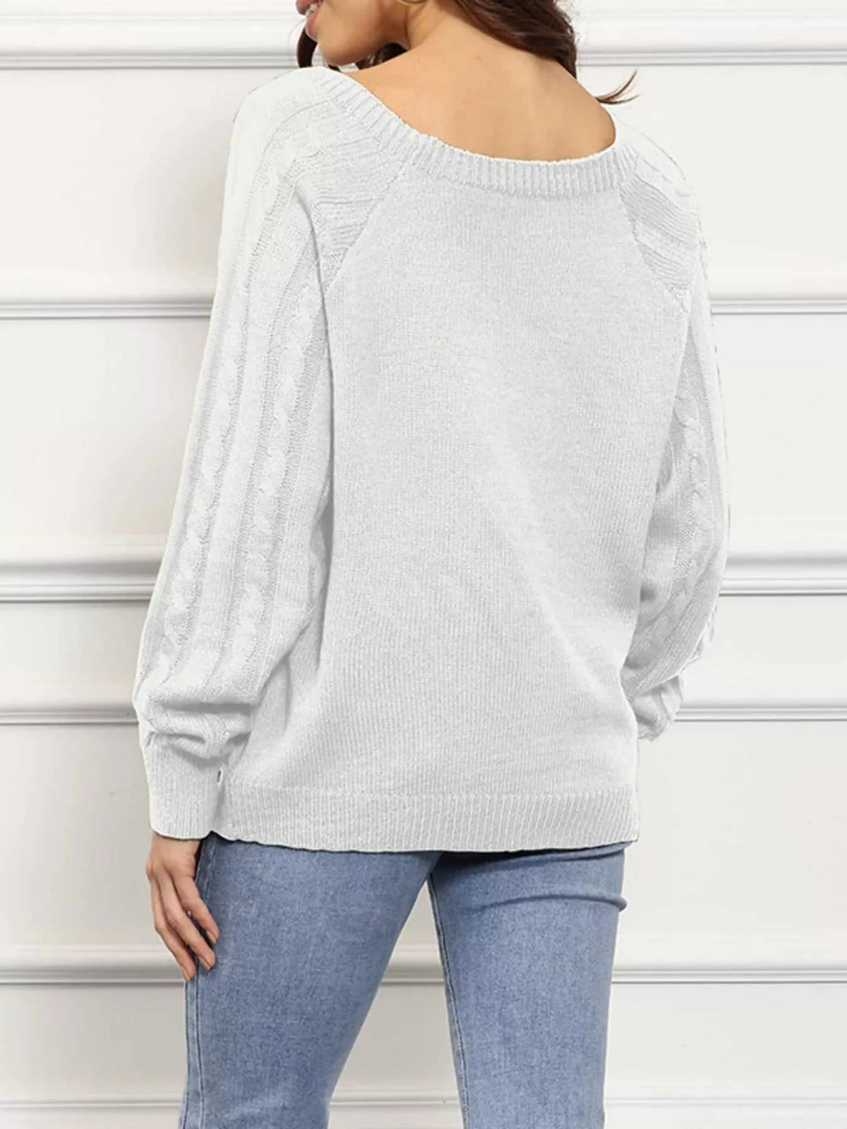Cable Knit Boat Neck Sweater 100100241299521 36 Affordable Fashion Under $100 Jerry's Apparel 