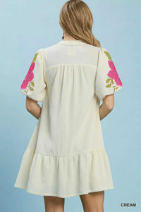 Umgee Floral Embroidered Textured Jacquard Dress 100100159191840 64 Affordable Fashion Under $100 Jerry's Apparel 