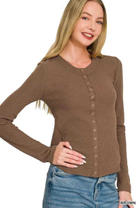 Zenana Double Knit Snap Button Shirts 100100265331375 28 Affordable Fashion Under $100 Jerry's Apparel 