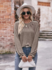 Round Neck Long Sleeve Casual T-Shirt 100100344414707 29 Affordable Fashion Under $100 Jerry's Apparel 