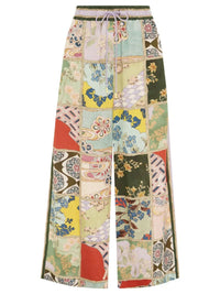 Printed Button Up Shirt and Pants Set