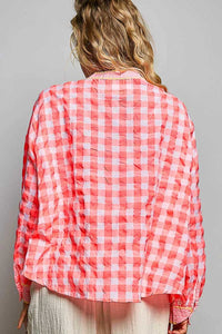 POL Gingham Embroidered Palm Tree Blouse 100100495991643 50 Affordable Fashion Under $100 Jerry's Apparel 