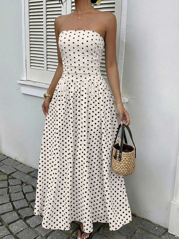 Polka Dot Tube A-Line Dress 100100003378935 36 Gifts for Her Jerry's Apparel 