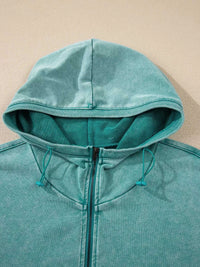 Half Zip Kangaroo Pocket Mineral Wash Baggy Hoodie 100100749285222 73 Affordable Fashion Under $100 Jerry's Apparel 