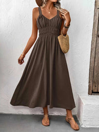 Sleeveless Smocked Casual Midi Dress 100100225131528 33 Affordable Fashion Under $100 Jerry's Apparel 