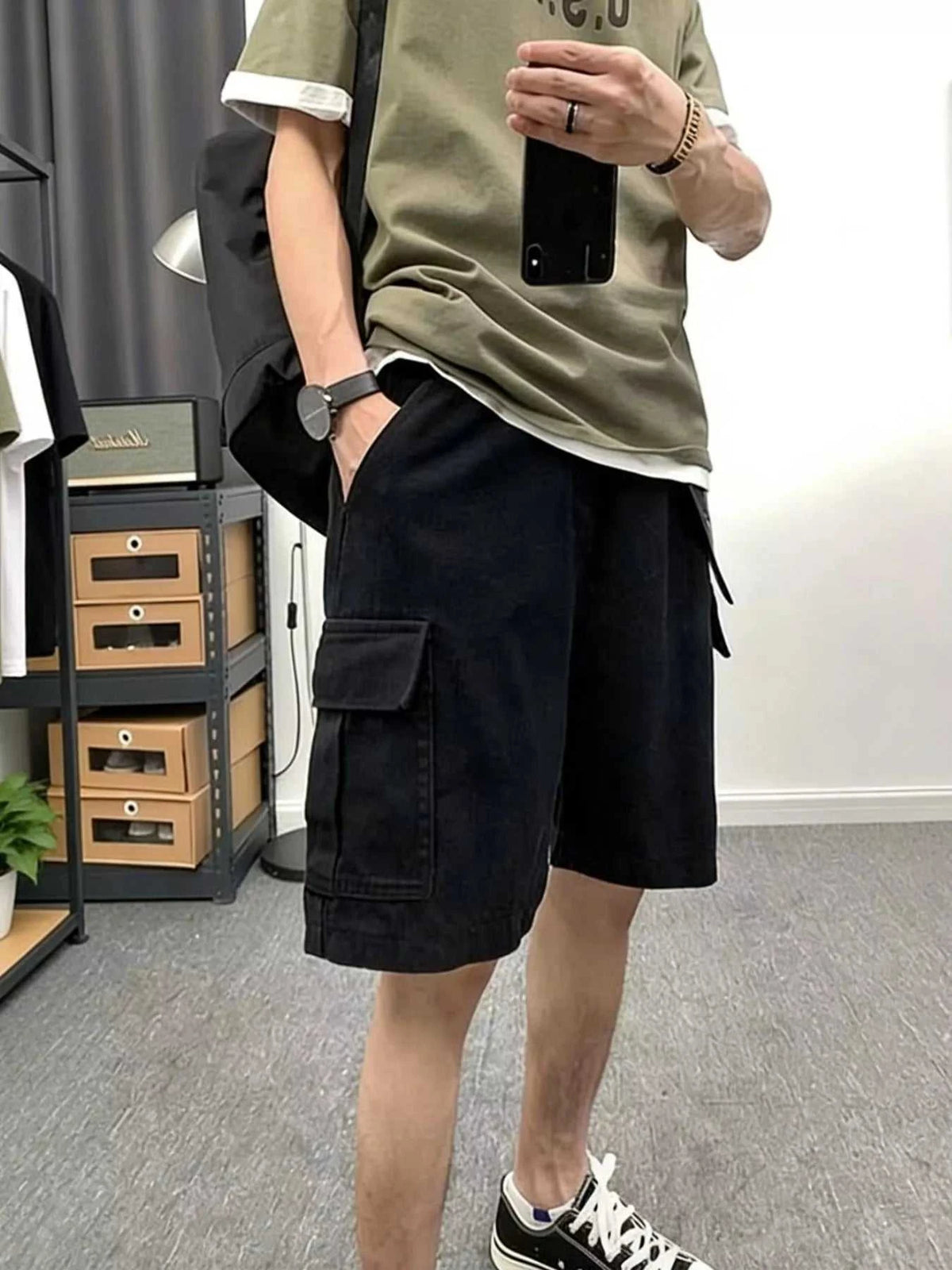 Men's Plus Size Casual Cargo Shorts 100400352991773 24 Affordable Fashion Under $100 Jerry's Apparel 